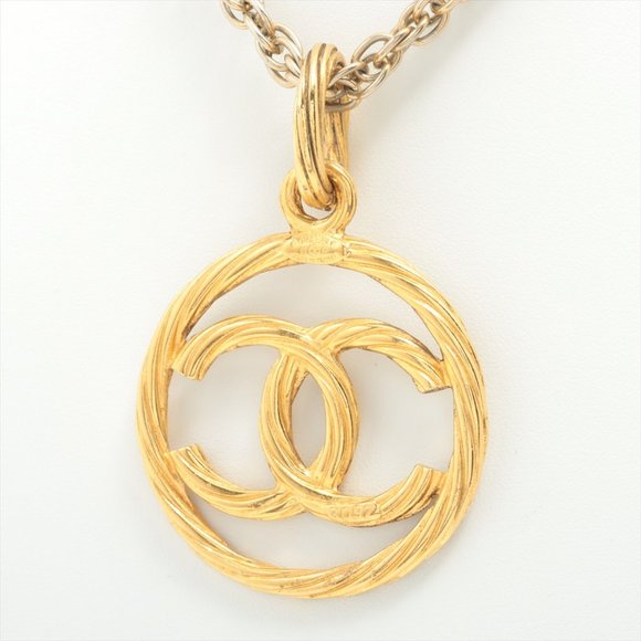 Chanel Vintage 93P Encircled CC Long Woven Chain Necklace - Picture 3 of 6